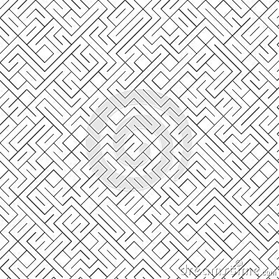 Labyrinth illustration maze background Stock Photo